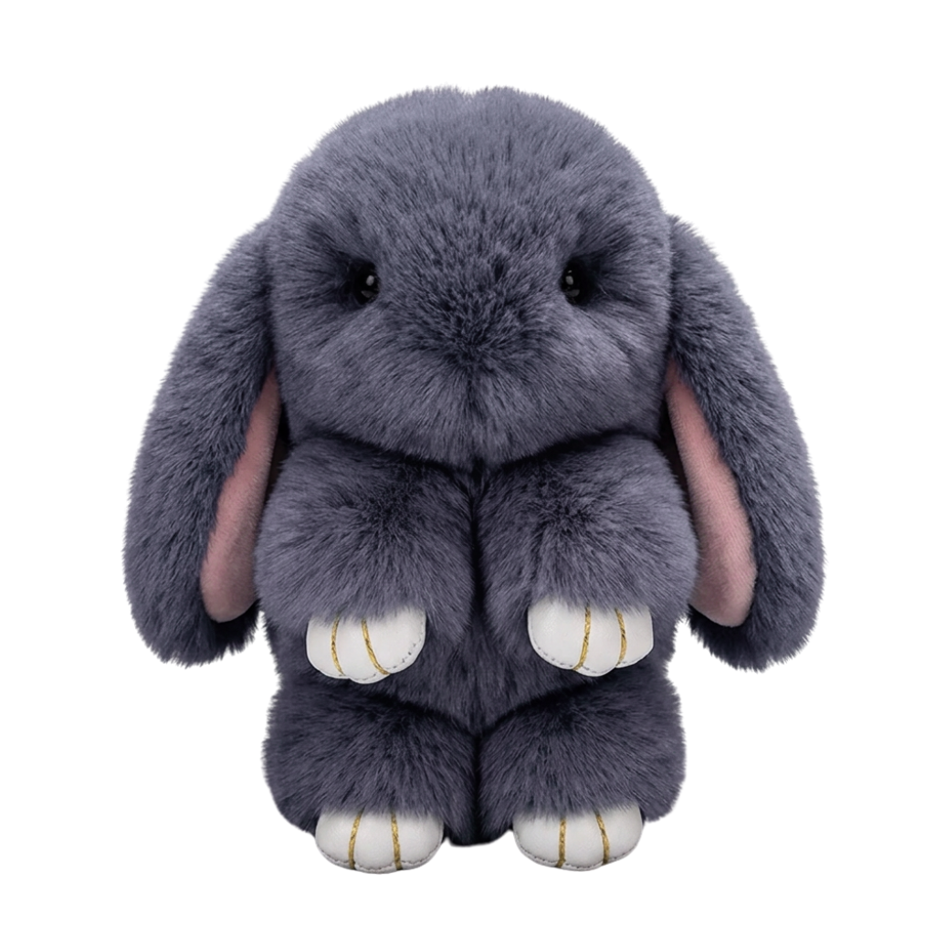 Fluffy Rabbit Keychain