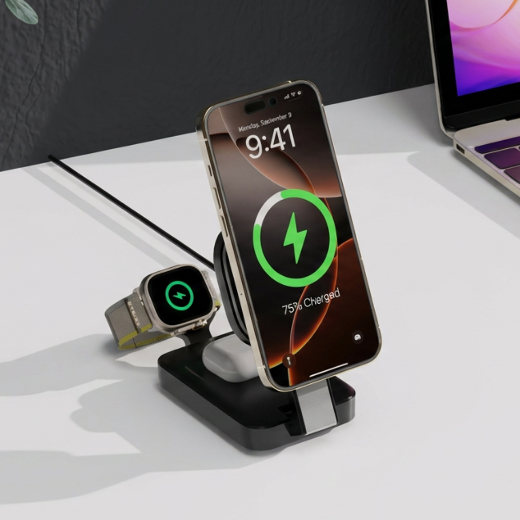 3-in-1 MagSafe Charging Stand (iPhone, Apple Watch, AirPods)