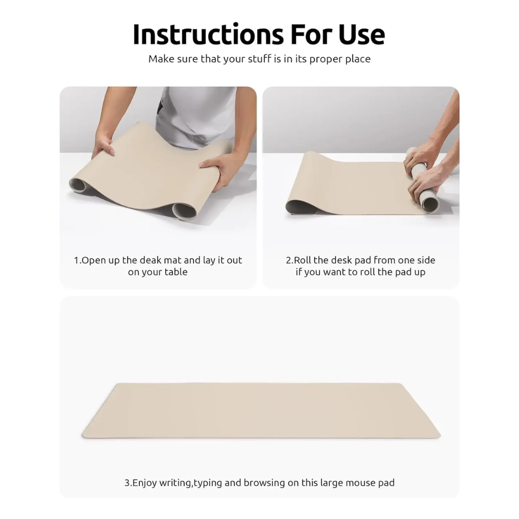 Leather Desk Mat & Mouse Pad