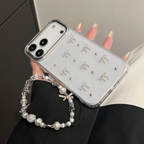 Glitter Bow iPhone Case with Lanyard