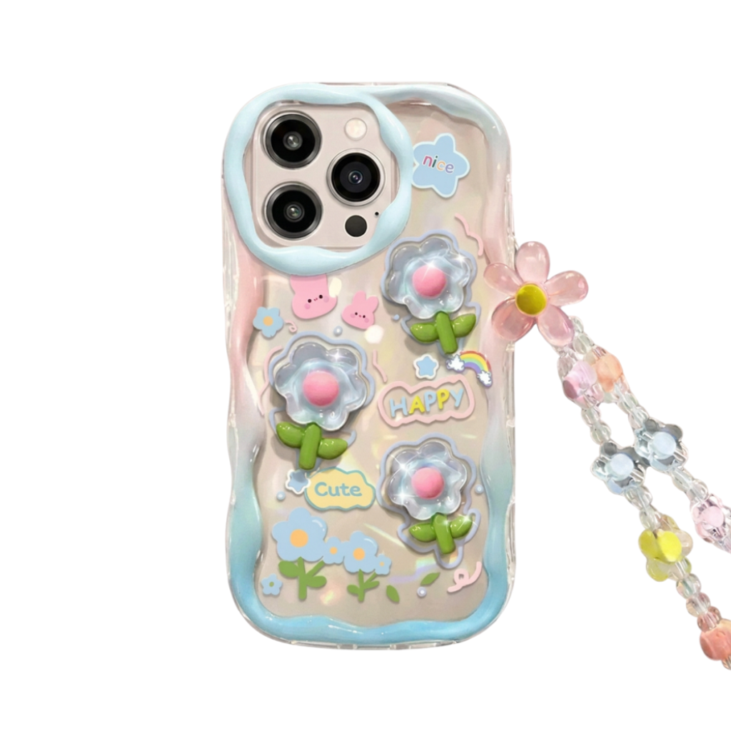 Pink Flower Chain Samsung Phone Case