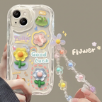 Pink Flower Chain Samsung Phone Case