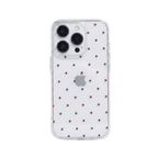 Heart Bow Polka Dot Clear Phone Case