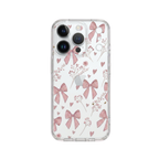 Heart Bow Polka Dot Clear Phone Case