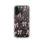 Heart Bow Polka Dot Clear Phone Case
