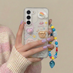 Pink Flower Chain Samsung Phone Case