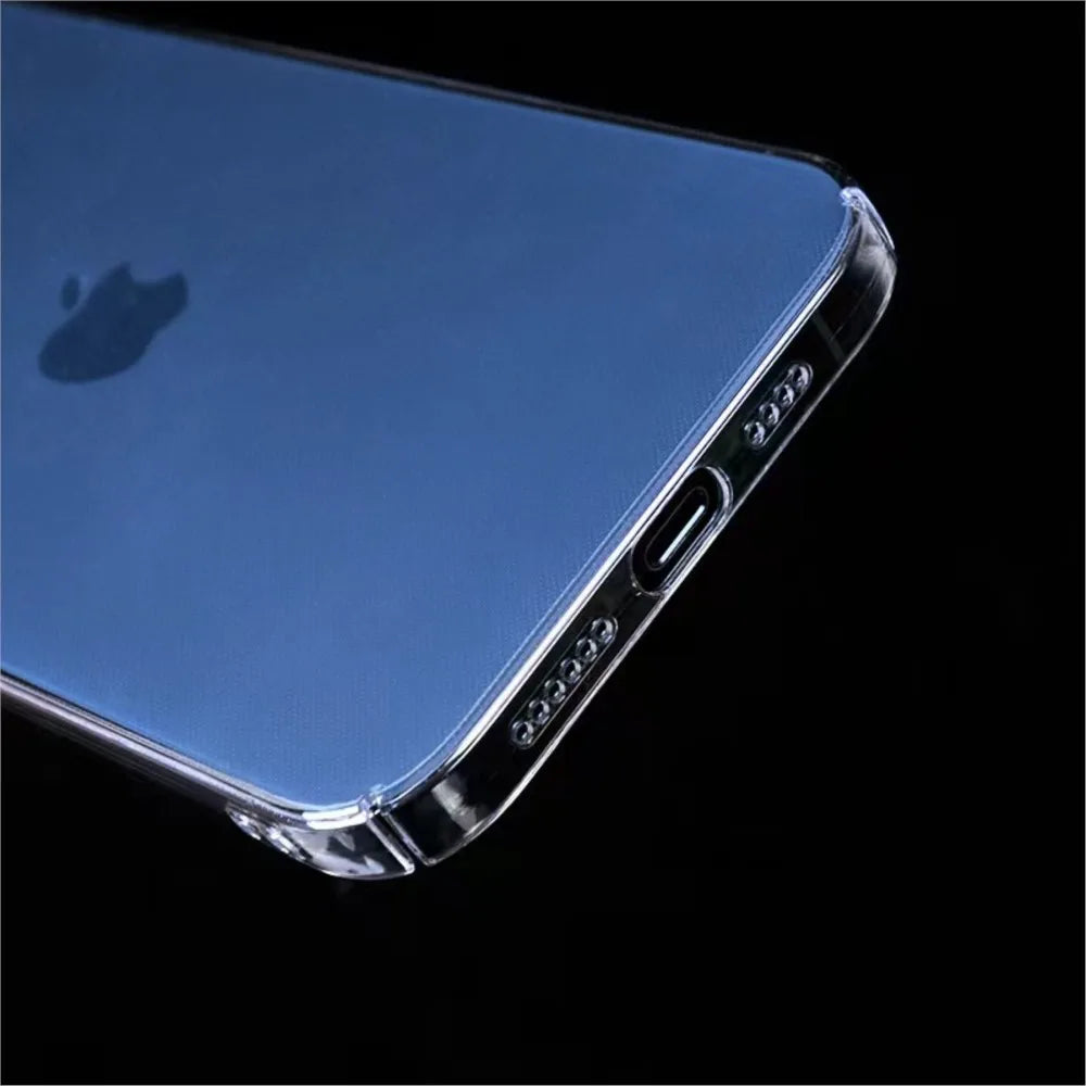 Non-Yellowing Transparent Case For iPhone 16 15 14 Plus 13 Pro Max 16e 12 11 12Pro 14Pro 13Pro SE 2020 Phone Cover Case