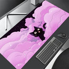Black Cat Clouds XXL Desk Mat
