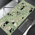 Black Cat Clouds XXL Desk Mat