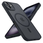 Luxury Magnetic Matte Translucent Armor Shockproof Case For iPhone 11 12 13 14 15 16 For Magsafe Wireless Charge Cover