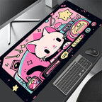 Black Cat Clouds XXL Desk Mat